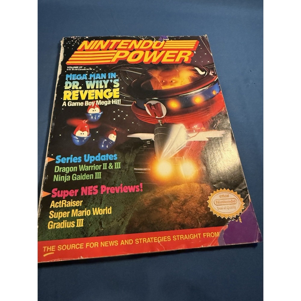 Nintendo Power Issue #27 (Mega Man in Dr. Wily's Revenge) See Pics